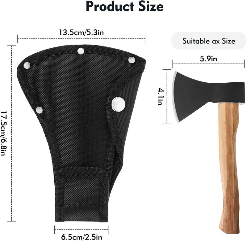 CdbC Hatchet Sheath, Oxford Hatchet Cover for Safety, Outdoor Camping Axe Blade Protection Cover, Axe Blade Protector with Belt Loop - Image 4